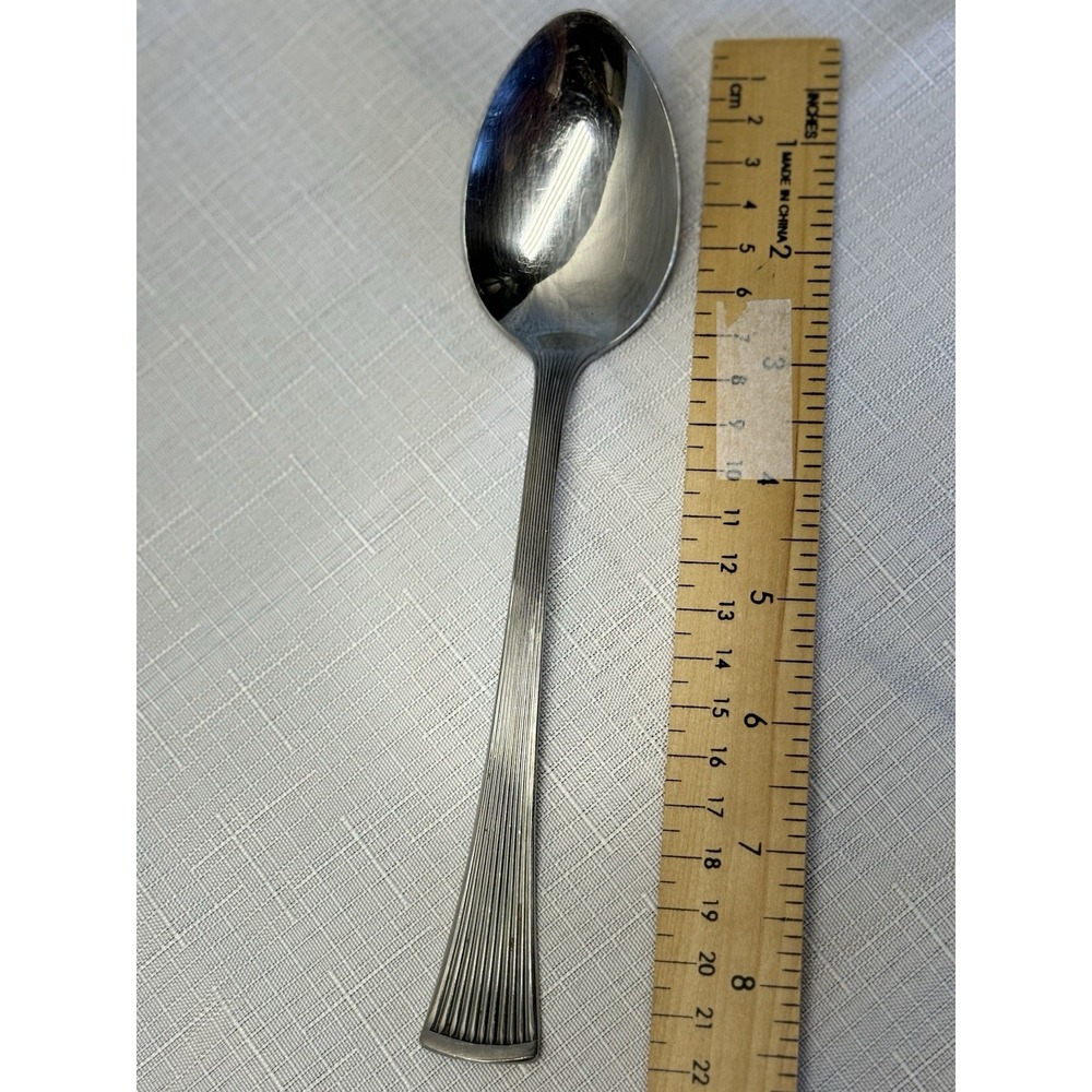 Barclay Geneva Vintage Stainless Fluted Ribbed Spoons Set Replacement Flatware - Picture 6 of 7